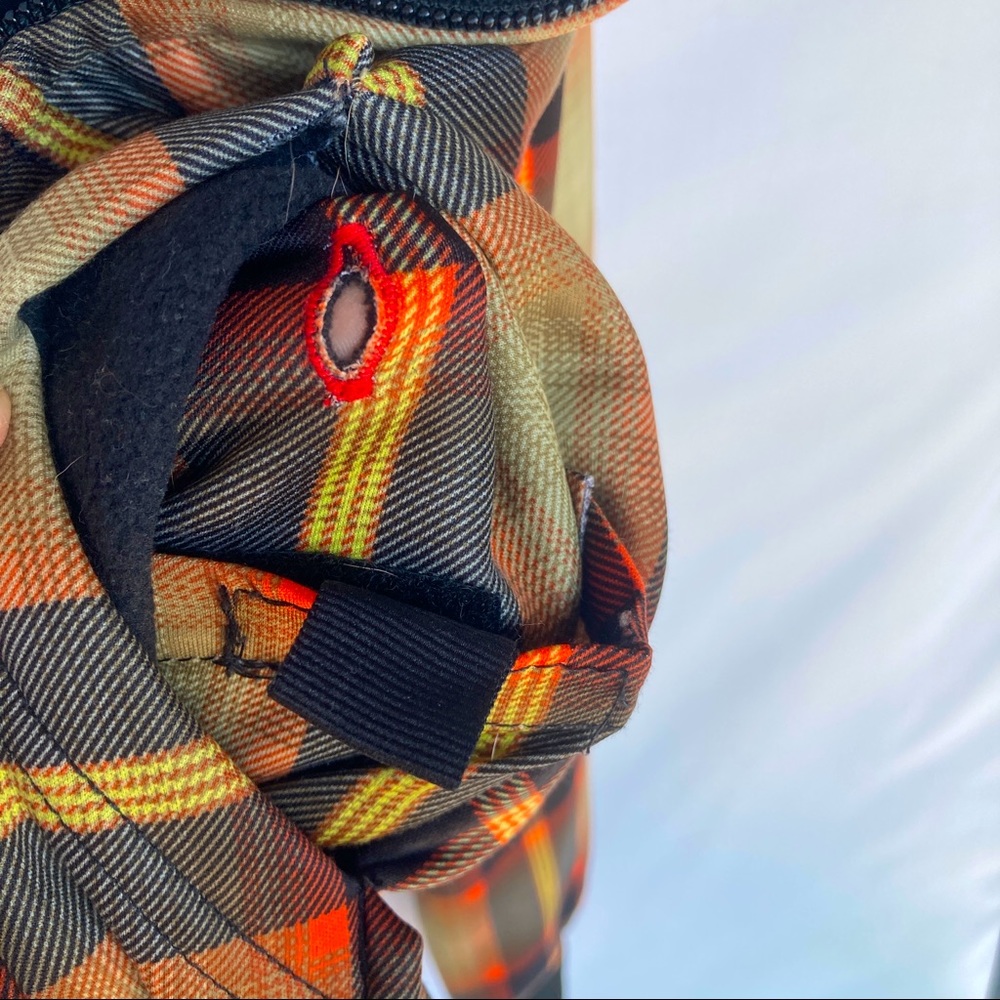 Burton Dry Ride Full Zip Scoop Hoodie Plaid Fleece Lined Women’s Size Small - Picture 9 of 16